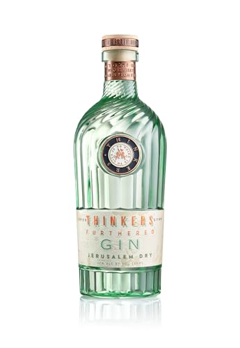 Thinkers Premium Jerusalem Gin – 700ml, 42% vol – Handcrafted Gin mit edlen Botanicals, SIP Awards 2021 Platin-Gewinner für Geschmack & Design, perfekt für Cocktails von Thinkers Distillery