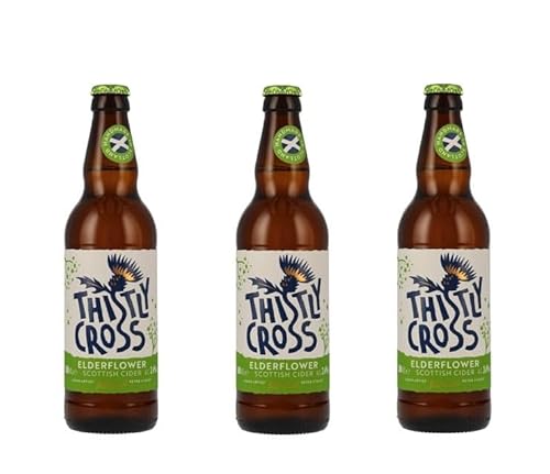 Thistly Cross Elderflower Holunder Cider 3 x 0,5 Liter von Thistly Cross