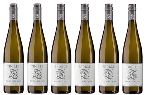 6x 0,75l - 2023er - Weingut Thörle - Grauburgunder - Qualitätswein Rheinhessen - Deutschland - Weißwein trocken von Thörle