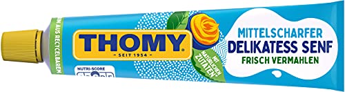 THOMY Delikatess-Senf, mittelscharf, 200ml Tube, 1er Pack (1x200ml) von Thomy