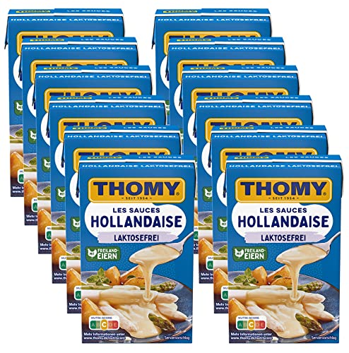 THOMY Les Sauces Hollandaise Laktosefrei, 250ml Combiblock, 12er Pack (12x250ml) von Thomy