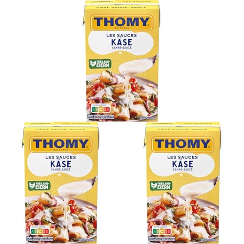 THOMY Les Sauces Käse Sahne Sauce 250ml - Combiblock, 3er Pack (1 x 250ml) von Thomy