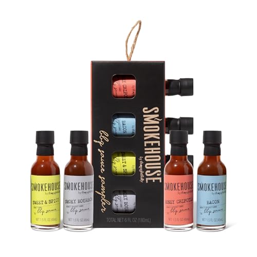 Smokehouse by Thoughfully Gourmet BBQ Saucen Probier-Set - Geschenkbox mit 4 veganen Barbecue Grill-Saucen - 4 x 45 ml von Thoughtfully