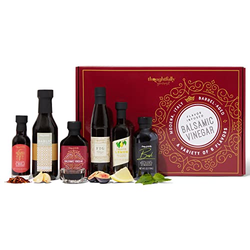 Thoughtfully - Balsamic Vinegar - Probierset mit 6 x Balsamico Essig - In verschiedenen Varianten von Thoughtfully