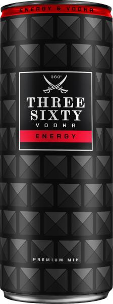 Three Sixty Energy & Vodka Dose (Einweg) von Three Sixty