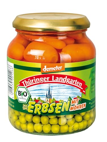 Thüringer Landgarten Demeter Erbsen Mit Möhren, 12 x 215g von Thüringer Landgarten