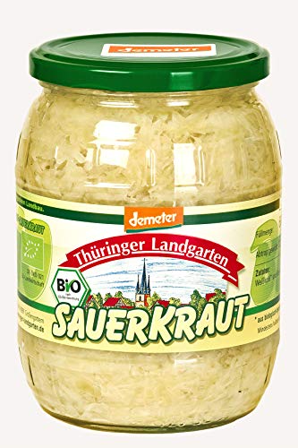 Thüringer Landgarten Sauerkraut im Glas, demeter, 12er Pack (12 x 680 g) - Bio von Thüringer Landgarten