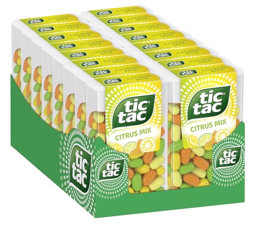 Ferrero tic tac Citrus Mix – Die Kombination von süß und sauer – 16 x 54 g Packungen von Tic Tac