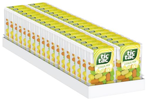 Ferrero tic tac Citrus Mix – Die Kombination von süß und sauer – 36 x 18 g Packungen von Tic Tac