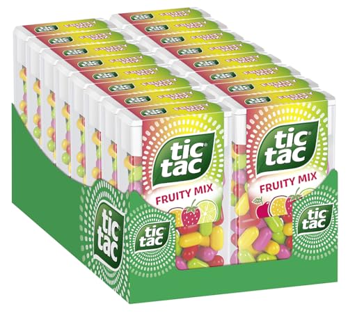 Ferrero tic tac Fruity Mix – Der kunterbunte Früchte-Mix – 16 x 54 g Packungen von Tic Tac