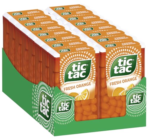 Ferrero tic tac Orange – Dragees mit Orangen-Geschmack – 16 x 54 g Packungen von Tic Tac