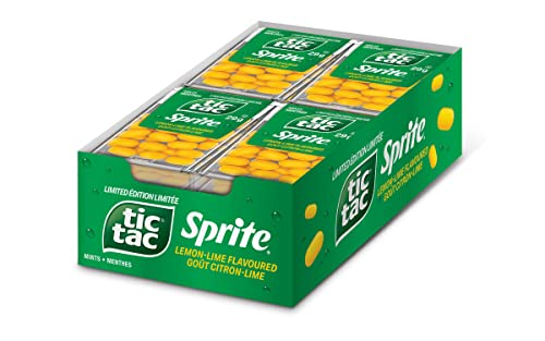 Tic Tac® Minze, Sprite, Zitronen-Limetten-Geschmack, Minzbonbons, 29 g Singles, 12 Stück von Tic Tac