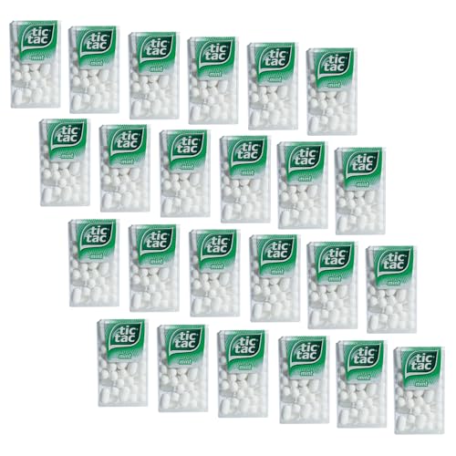 Tic Tac® | Tic Tac Minze | Dragees mit Minzgeschmack | Bonbons mit Minzgeschmack – 24 Karton (432 g) von Tic Tac