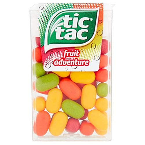 Tic Tac Fruit Adventure Bonbons, für kleine Momente der Erfrischung im praktischen Pack, Großpackung mit 24 x 18g von Tic Tac