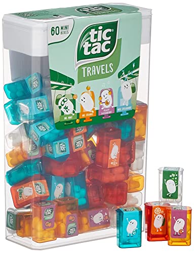 tic tac Travels Lilliput Mini-Boxen, 300 grams , 60er 60 Mini-Dosen Pfefferminz-Dragees von Tic Tac