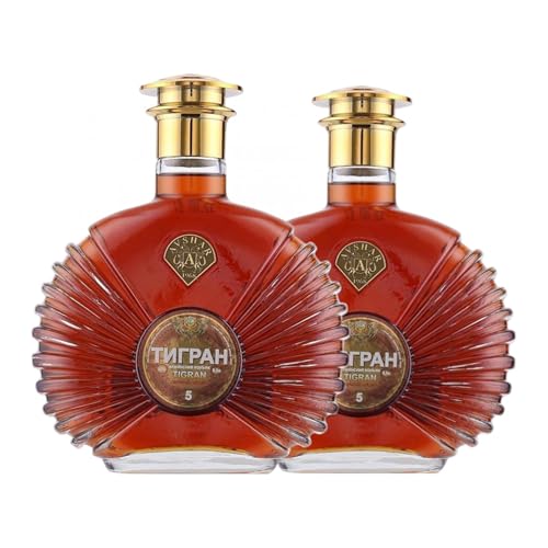 Brandy Tigran Armenian 5 Jahre Medium Flasche 50 cl (Karton mit 2 Medium Flasche von 50 cl) von Tigran