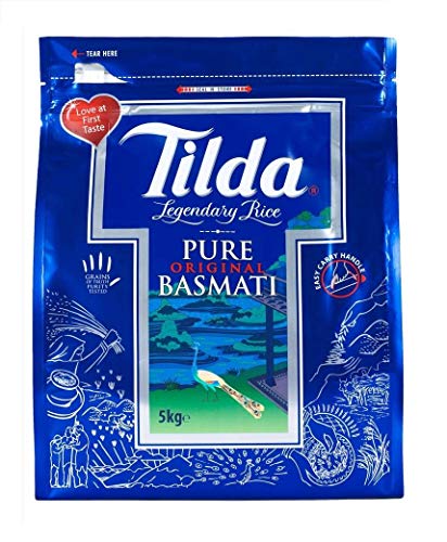 Tilda Pure Original Langkorn Basmati Reis 20kg (abgepackt in 4x5kg) von Tilda