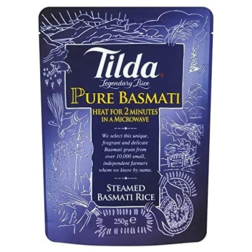 Tilda Pure Steamed Basmati Rice 250g - Original Basmati Reis von Tilda