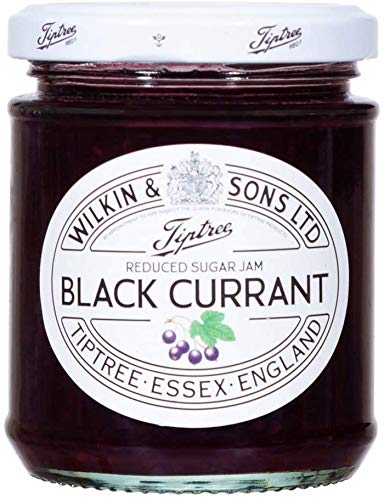 Tiptree - Schwarze Johannisbeere Marmelade mit reduziertem Zucker, 200 g von Tiptree