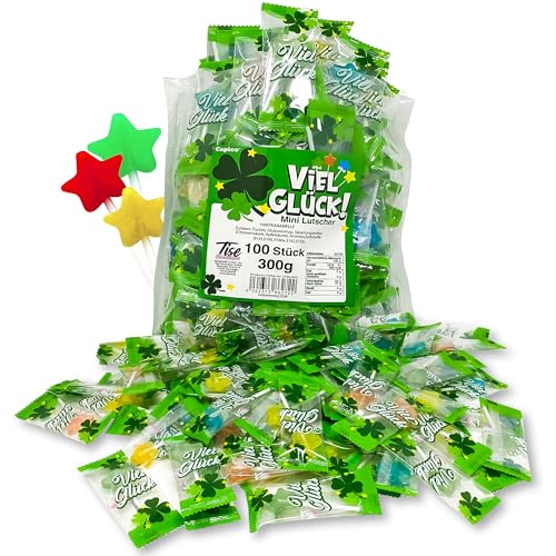 Capico Viel Glück mini Lutscher 100 Stück (300g) von Tise Süsswaren