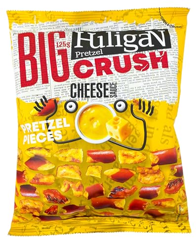 Huligan Pretzel Big Crush Cheese (125g) Brezelstücke mit Käsegeschmack von Tise Süsswaren