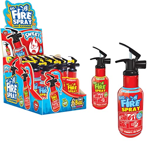 Johny Bee Big Fire Spray - Flüssige Süßware in Feuerlöscherform 15 x 70ml von Tise Süsswaren