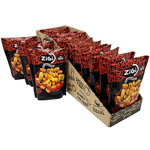 Marinierte Erdnüsse von Zigi - Sweet Chili 14x70g Marinierte Erdnüsse von Zigi - Sweet Chili 14x70g von Tise Süsswaren