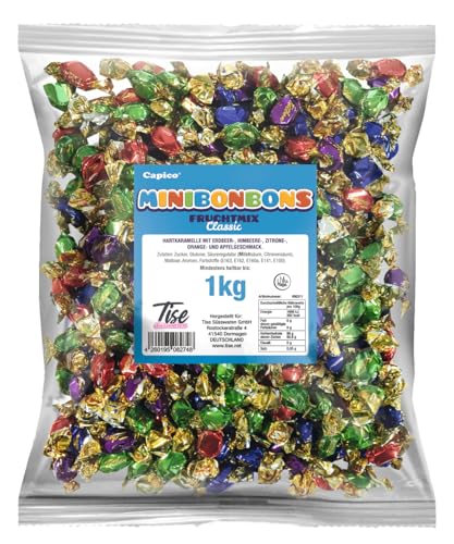 Tise Süsswaren Minibonbons Frucht Mix, 1er Pack (1 x 1 kg) von Tise Süsswaren