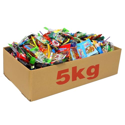 XL 5kg Fruchtgummi & bunte Süßwaren Mischung Groß- und Kleinteile einzeln Verpackt für Wurfmaterial/Geburtstag/Party/Candybar/Großfamilie von Tise Süsswaren