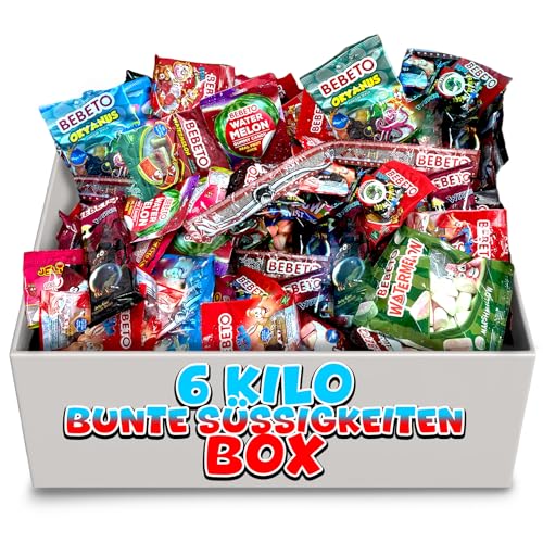 XL 6kg Fruchtgummi & bunte Süßwaren Mischung Groß- und Kleinteile einzeln Verpackt für Wurfmaterial/Geburtstag/Party/Candybar von Tise Süsswaren