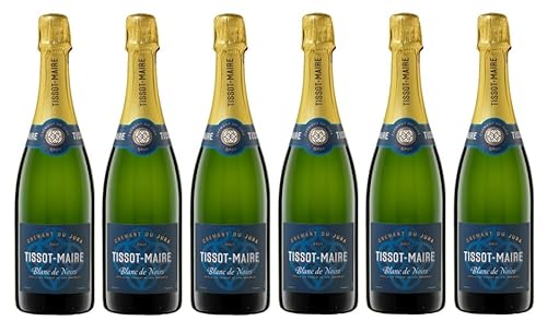 6x 0,75l - Tissot-Maire - Blanc de Noirs - brut - Crémant de Jura A.O.P. - Frankreich - Schaumwein brut von Tissot-Maire