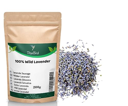 200g Wildblumenblüten, getrockneter Duft, im Vergleich zu Lavendel, entfeilt, trocken in der Sonne | 100 % natürlich, hochwertige Qualität von TitanBird