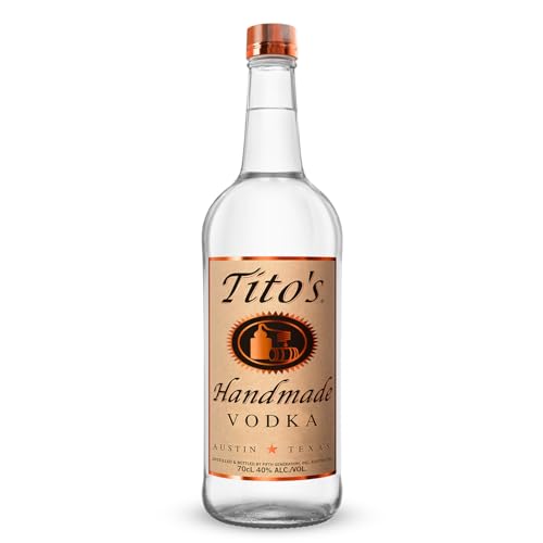 Tito's Handmade Handmade Vodka 40% vol., 6-fach destilierter Wodka aus 100% Mais, Vodkamarke Nr. 1 in den USA (1 x 0.7 l) von Tito's Handmade