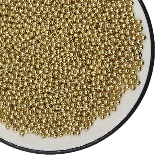 Essbare Kuchen Dekoration 4mm Goldene perle Zucker streusel weiße Perlen Tortenaufsätze Zuckerstreusel für Hochzeiten und tägliche tortendeko Geburtstagskuchen von Tmade