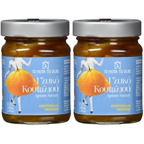 To Filema Tis Lelas Handgemachte Orange in Sirup, 320 g (Packung mit 2) von To Filema Tis Lelas