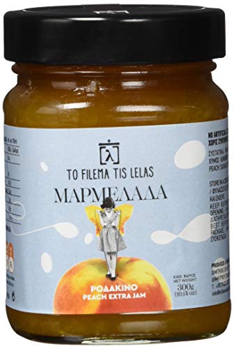 To Filema Tis Lelas Handgemachte Pfirsich Extra Marmelade, 2er Pack x 300g (Ingesamt: 600g) von To Filema Tis Lelas