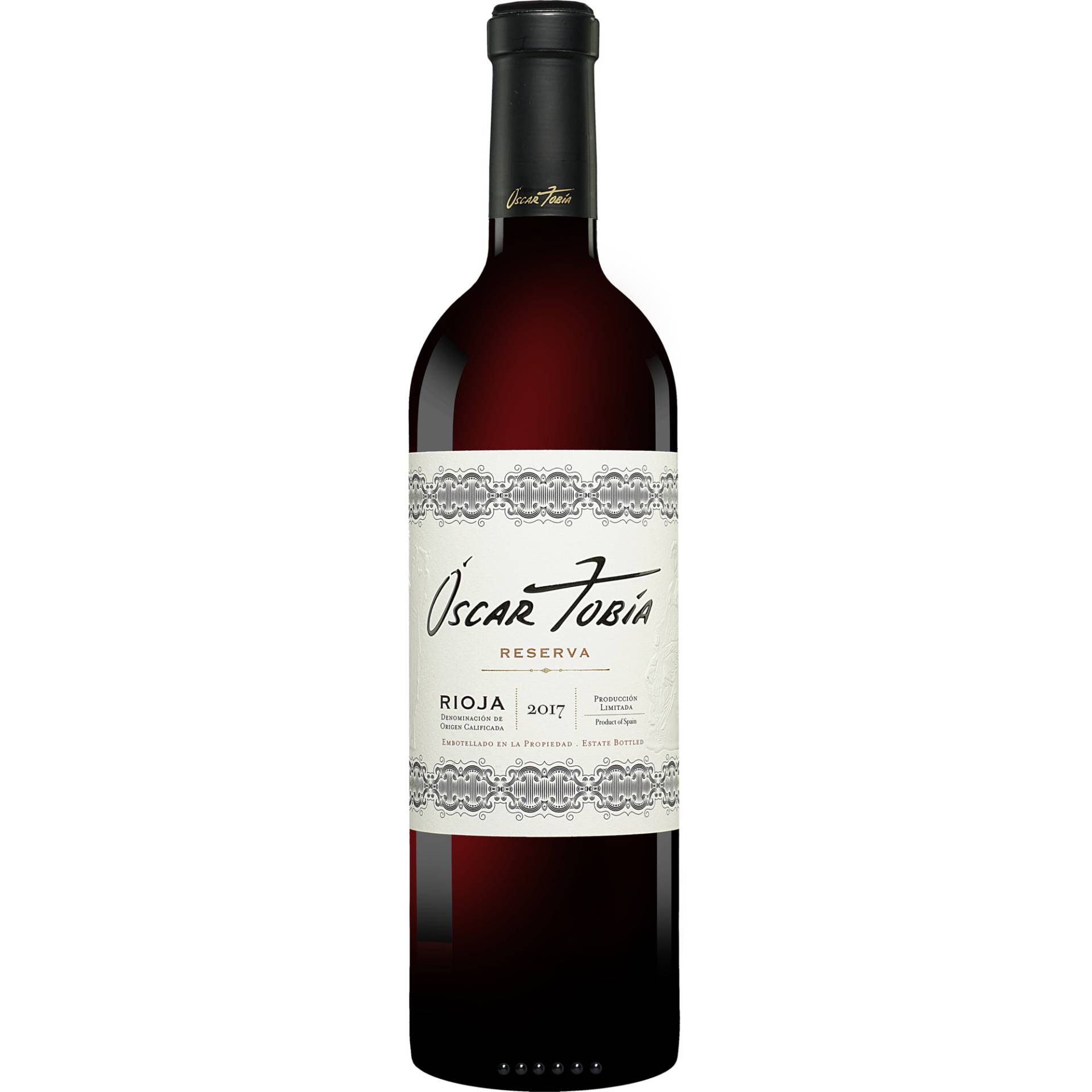 Óscar Tobía Reserva 2017  0.75L 15% Vol. Rotwein Trocken aus Spanien von Tobía