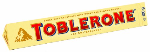 Toblerone, Tafel-Schokolade, 5er Pack (5 x 100 g) von Toblerone