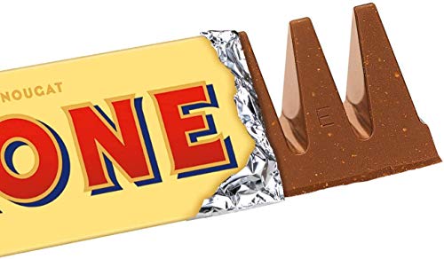 Toblerone Schokolade, Feine Schweizer Milchschokolade mit Honig- und Mandelnougat, 10 x 100g von Toblerone