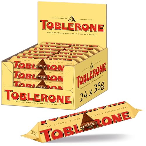 Toblerone Schokoriegel Vorratskarton, (24 x 35 g), 1er Pack (1 x 840 g) von Toblerone