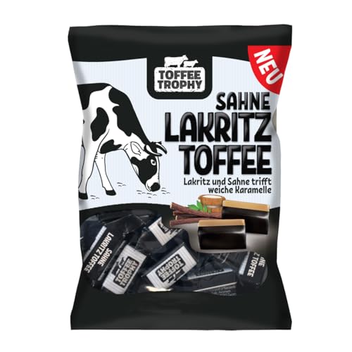 Toffee Trophy Sahne Lakritz einzeln verpackte weiche Toffees 200g von Toffees