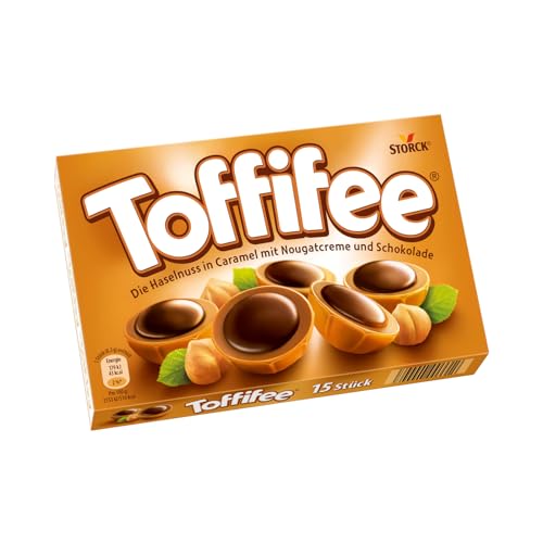 Toffifee (1 x 125g) / Haselnuss in Karamell, Nougatcreme und Schokolade (Packung mit 10) von Toffifee