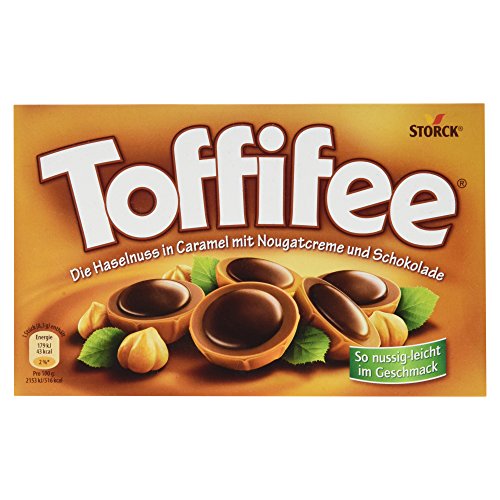 Toffifee - Haselnusspralinen mit Karamell und Nougatcreme - 125g, 1 Packung (15 Stück) von Toffifee