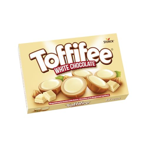 Toffifee White Chocolate – 1 x 125 g – Haselnuss in Karamell mit heller Creme und weißer Schokolade – ideal zum gemeinsamen Naschen und Teilen von Toffifee