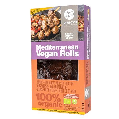 TofuTown Bio Vegan Rolls (6x200g) | Natürliche & Regionale Herstellung | Hoher Proteinanteil & Leckeren Geschmack, Vegan | Ohne Künstliche Zusatzstoffe | Ideal als Fleischersatz von TofuTown