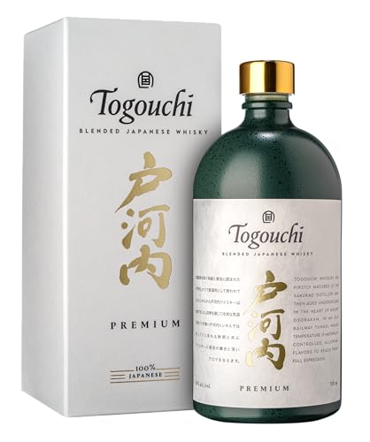 Togouchi Premium | Japanese Blended Whisky | in Bourbonfässern gereift | Noten von Vanille | Walnuss und Marzipan | 100% Gerste | aus Japan | 40% Vol. | 0,7 Liter von Togouchi