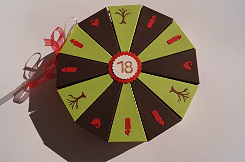 A6 Geldgeschenk zum 18. Geburtstag, Geld verschenken, Geldgeschenk, Verpackung aus Papier zum Geburtstag von Tolle Torte