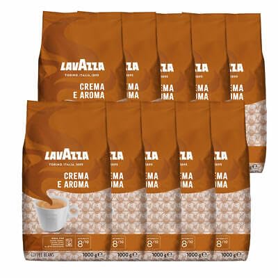 LAV-AZZA Ganze Bohne Kaffee Crema E Aroma 10x1000g (10kg) Premium Kaffee Italia, cremig und aromatisch von Tom Moritz