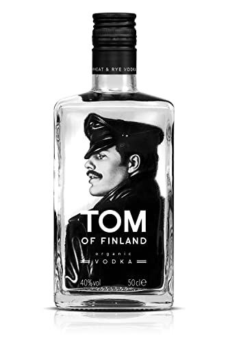 Tom of Finland Premium Organic Vodka 40% Vol.- Seidiger Premium Vodka mit einem Hauch von Roggengewürz - Finlandia Vodka, Alkohol Getränke, Spirituosen - mild schmeckender Wodka 0,5 Liter von Tom of Finland