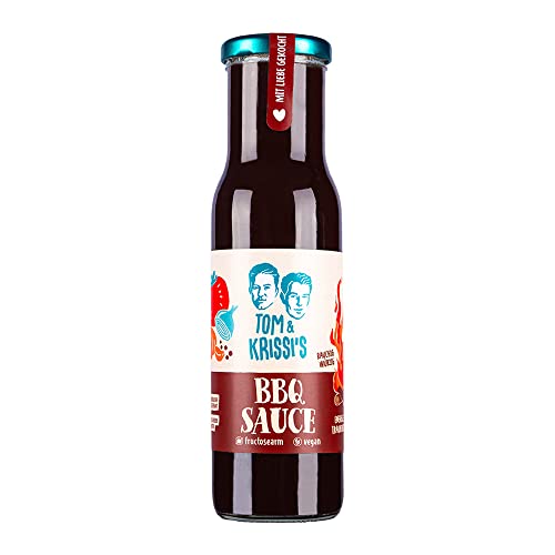 Tom & Krissi's Ketchup, 270g - fructosearmer Ketchup/fructosearme Sauce, vegan (BBQ Sauce) von Tom & Krissi's